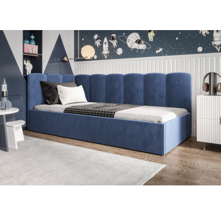 Postel SIMBA - volitelný odstín - levá strana Postel SIMBA - volitelný odstín - levá strana