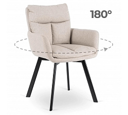 Otočná židle CORTADO Béžová