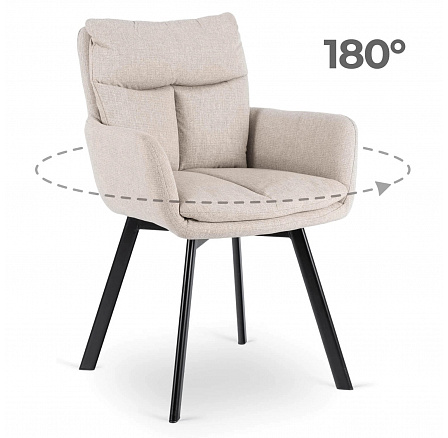 Otočná židle CORTADO Béžová