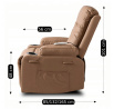 Polohovatelné a masážní křeslo Alfa Béžové