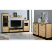 TV komoda Karima 2S, dub artisan/černá