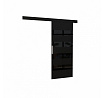 Posuvné dveře na stěnu MILOU 96 Black+Black Lacobel