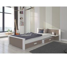 Postel ALDEX SHELF 200x90 Bílá+Lanýž