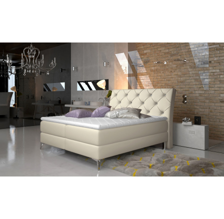 Čalouněná postel - boxspring ADEL, Soft 33, 140x200 cm