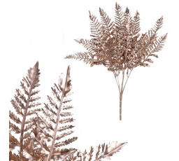 Kapradí v trsu, barva světle měděná.