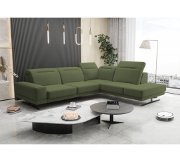 Rohová sedací souprava FIORE 265x220 cm pravá H08 zelená - rychlé odeslání