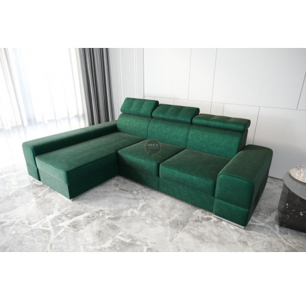 Rohová sedací souprava ROYAL 295×185 - zelená , levá Rohová sedací souprava ROYAL 295×185 - zelená , levá
