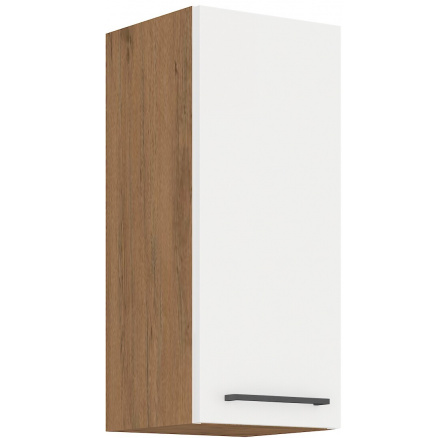 Horní skřínka VEGAS - 30 G-72 1F, Dub Lancelot / Bílý lesk