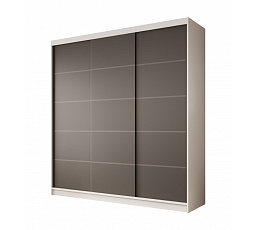 Posuvná skříň Greta 200 Bílá+Černá