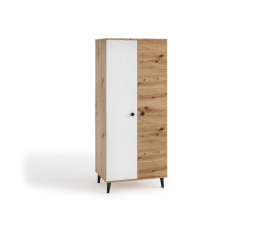 Dvoudveřová šatní skříň CLEA 06 Artisan+White