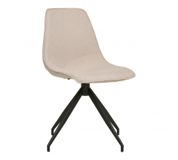 Otočné křeslo Monaco béžové/ černé