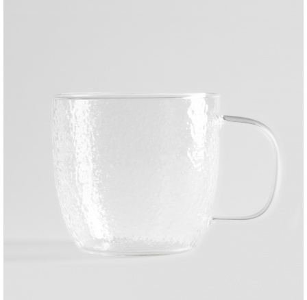 Sklenice MARTILLO s hrubou texturou a průhledným skleněným držadlem 0.5 l 739088