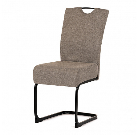 Jídelní židle, béžová, látka, DCL-E2008 CRM2