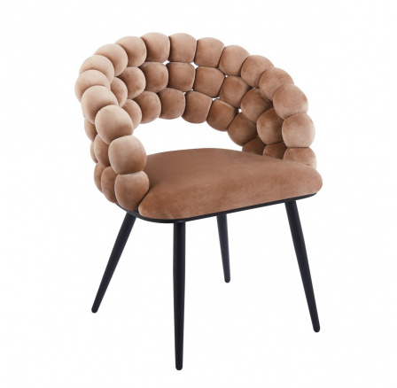 PŘEDPRODEJ -15% do 01.10 ! Židle velvet cappuccino K20-FXJG