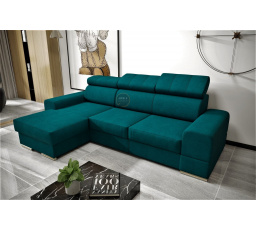 Rohová sedací souprava ROYAL MINI 260×160 - levá, tyrkysová