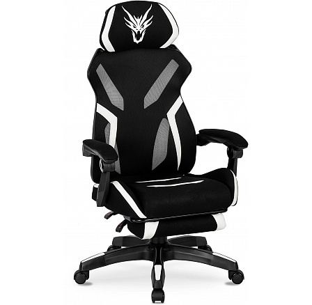 Otočná Herní Židle MAXIMO Černá/Bílá