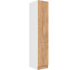 Kuchyňská skříň SARA - 40 DK-210 2F, Bílá / Dub Lefkas