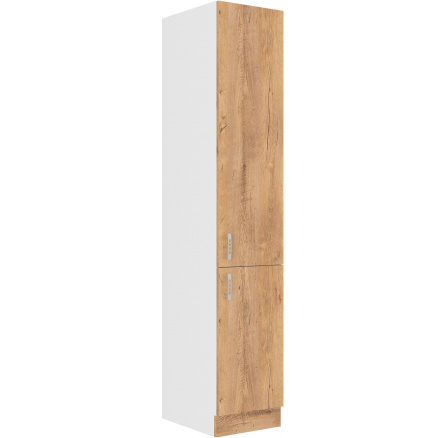 Kuchyňská skříň SARA - 40 DK-210 2F, Bílá / Dub Lefkas