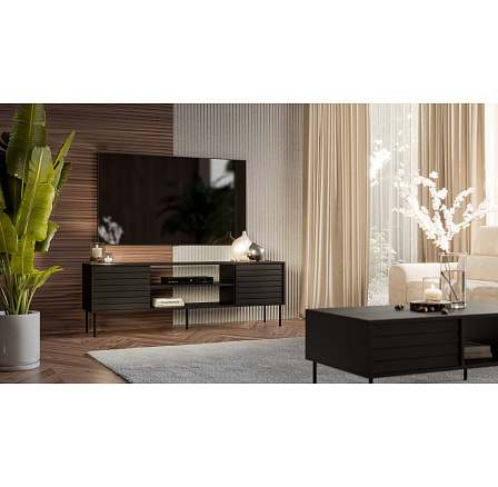 TV komoda CORTINA EF, černá TV komoda CORTINA EF, černá