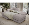 Ripeli Corner Sofa Bed with Storage, Light Grey Velvet, Left-Hand Facing Modullo 03 180x128 Left 1