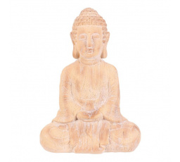 Buddha - zahradní figurka, magnesium, imitace dřeva