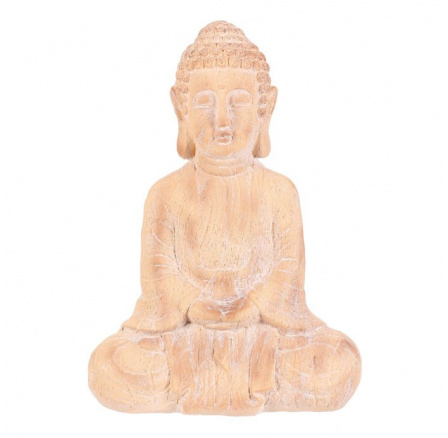 Buddha - zahradní figurka, magnesium, imitace dřeva