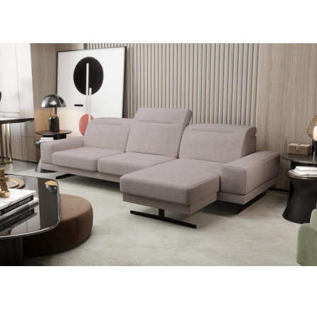 Rohová sedací souprava FIORE MINI 265x180 cm - šedá béžové, pravá Rohová sedací souprava FIORE MINI 265x180 cm - šedá béžové, pravá