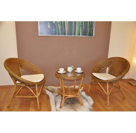 Ratanová sedací souprava Ebony brown wash Ratanová sedací souprava Ebony brown wash