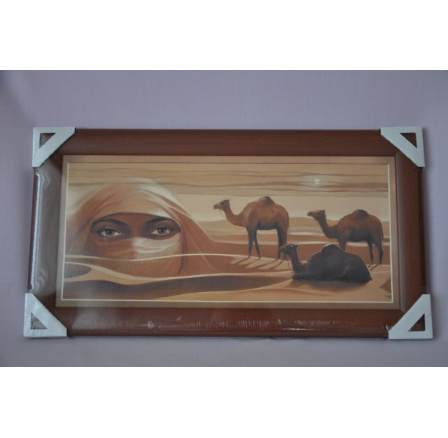 Obraz Sahara 56x30 tmavý rám O3 Obraz Sahara 56x30 tmavý rám O3