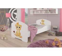 Postel s matrací PEPE LION 140X70 Bílá