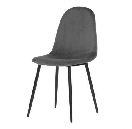 Jídelní židle, šedá, sametová látka, CT-971 GREY4 Jídelní židle, šedá, sametová látka, CT-971 GREY4