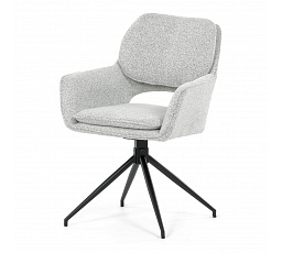 Jídelní židle, krémová, látka bouclé, DCH-T1156 CRM2