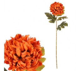 Chryzantéma - umělá řezaná květina, oranžová