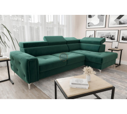 Rohová sedací souprava s funkcí spaní ORION 165x255 - volitelný odstín - pravá