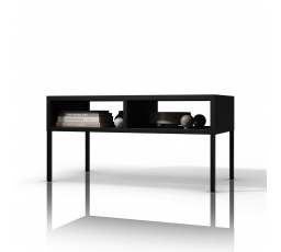 Obdélníkový konferenční stolek černý MATTEO 900 x 450 x 450 mm