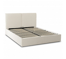 Postel 120x200 MARSYLIA s úložným prostorem krémová boucle