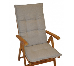 Polstr na teakové zahradní křeslo UNI excelent vysoké - látka voděodolná Patio