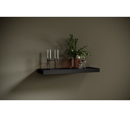 Závěsná police ANDREA 80x26 Black Shine