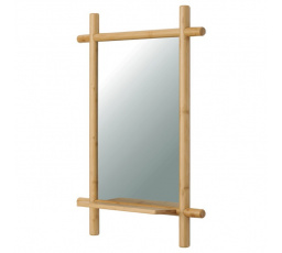 Nástěnné zrcadlo, bambus, přírodní, AZR-B027 NAT