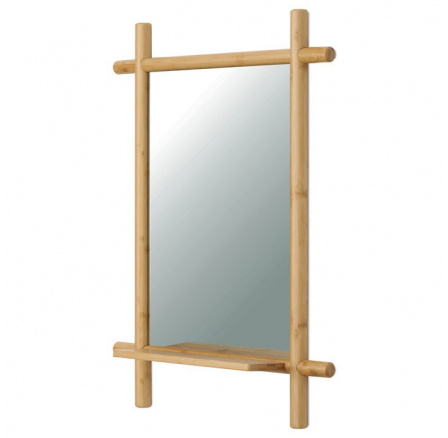 Nástěnné zrcadlo, bambus, přírodní, AZR-B027 NAT Nástěnné zrcadlo, bambus, přírodní, AZR-B027 NAT