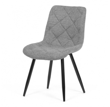 Jídelní židle, šedá, látka, CT-382 SIL2