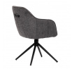 Jídelní židle, šedá, látka, HC-536 GREY2