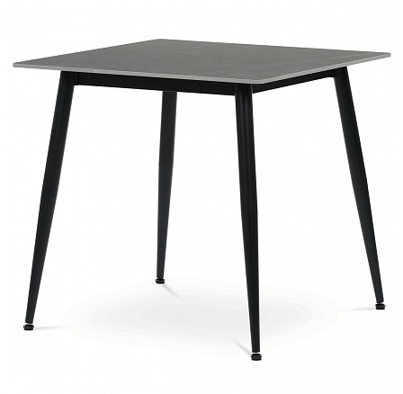 Jídelní stůl 80x80cm, keramika, mramor, HT-398M GREY