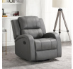 Polohovací křeslo, šedá, látka vintage, TV-4089 GREY