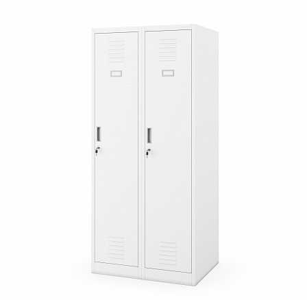Šatní skříň pro zaměstnance 4dílná hluboká bílá, 800x1800x600 mm: KACPER D600 Šatní skříň pro zaměstnance 4dílná hluboká bílá, 800x1800x600 mm: KACPER D600