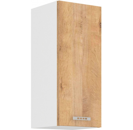 Horní skřínka SARA - 30 G-72 1F, Bílá / Dub Lefkas Horní skřínka SARA - 30 G-72 1F, Bílá / Dub Lefkas