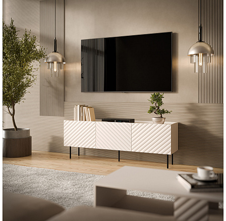 TV komoda LUCCA 165 3D, kašmír TV komoda LUCCA 165 3D, kašmír