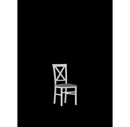 ALICE 101 - jídelní židle  dřevo Bílá/ šedá Savana 21(SZ) (K150-Z)