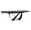 Jídelní stůl INFINITY CERAMIC, Azario Black černý mat/Černý mat