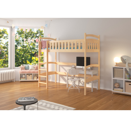 Patrová postel s matrací MIAGO 180x80 Pine